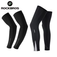 ROCKBROS Suncreen Running Arm Sleeve Warmer Cycling Bicycle Basketball Arm Sleeves UV protect Men Sports Arm Leg Warmers Cover