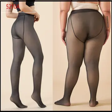 Skin Colored Fake Translucent Leggings Thick Thermal Stockings for