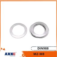 50 Buah M2 M3 M4 M5 M6 M7 M8 DIN988 304 Baja Tahan Karat Mesin Cuci Datar Ultra Tipis Dapat Menyesuaikan Gasket Polos Shim Ultra Tipis Kualitas Tinggi