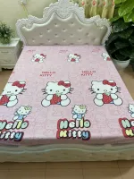 Ga chống thấm cotton Mẫu Hello Kitty Drap bo chun trải giường chống thấm nước cho bé sơ sinh và người già ga nệm 1m6 1m8 2m2 x 2m nhiều màu