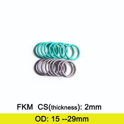 【2023】FKM Rubber O Ring Gasket CS 2mm Thickness OD 272829mm Fluolrine Rubber Seal Ring Washer