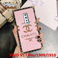 สำหรับ VIVO V17 Pro 1909 1910เคสโทรศัพท์เด็กหญิงสาวสตรีคลาสสิกแบรนด์ใหญ่ Glitter Softcase PC + TPU ปลอกกันกระแทก