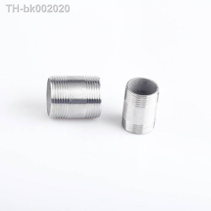 length-100-150-200-300mm-1-4-3-8-1-2-3-4-2-bsp-male-thread-long-nipple-304-stainless-steel-pipe-fitting-connector-adapter