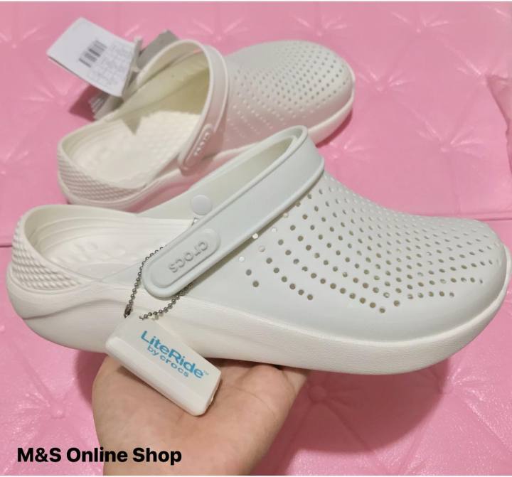 รองเท้าหัวโต-crocs-lite-ride-m4-m11-สีขาว