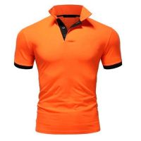 Men Short Sleeve Polo Shirt Fashion Polo Shirts Casual Slim Solid Color Business Mens Polo Shirts