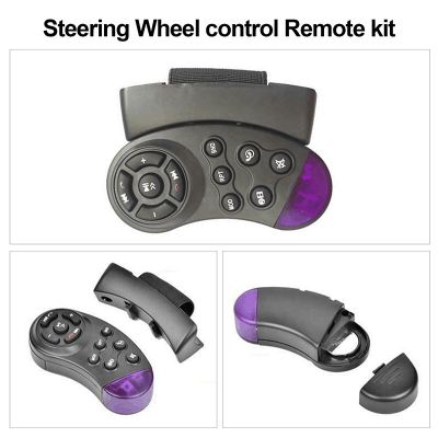 ；‘【】- 11-Key Car Steering Wheel Remote Control Wireless Control For Car Radio Multimedia Music Player DVD VCD AAA Battery Operated