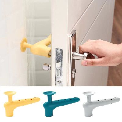 Suction Cup Type Anti-Collision Door Stopper Silicone Door Handle Silencer Protection Pad Suction Cup Type Silent Door Cover Decorative Door Stops
