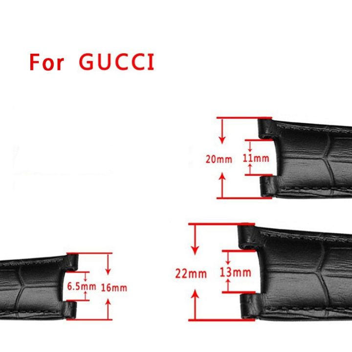 slub-สายสายนาฬิกาหนังวัวบากสำหรับ-gc-gu-ess-pasha-สร้อยข้อมือผู้ชาย20x11มม-22x13มม-สายนาฬิกาผีเสื้อ