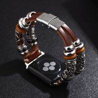 Leather Strap For PG Watch band 44mm/40mm correa 38mm/42mm Handmade belt Bracelet for iWatch series 5 4 3 SE 6 7 41mm 45mmby Hs2023