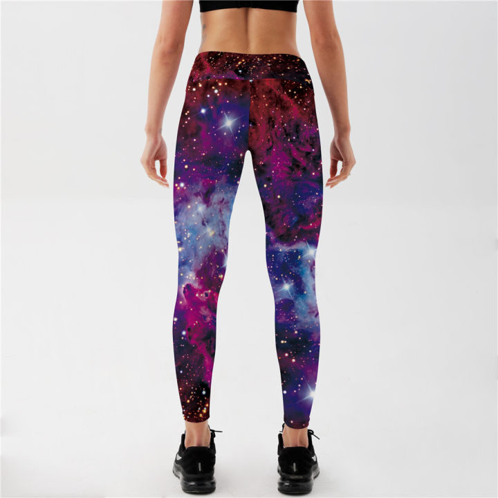 qickitout-leggings-womens-star-universe-shines-galaxy-purple-3d-print-pants-women-high-waist-pants-trousers-fitness-top-sales