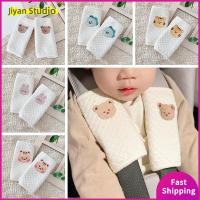 JIYAN2866 2Pcs/set นุ่มนุ่มๆ ที่คลุมเข็มขัดนิรภัยสำหรับเด็ก การ์ตูนลายการ์ตูน การตกแต่งตกแต่ง แผ่นรองไหล่ มีประโยชน์และดี สะดวกสบายสบายๆ ตัวป้องกันรถเข็นเด็ก อุปกรณ์เสริมรถเข็นเด็ก