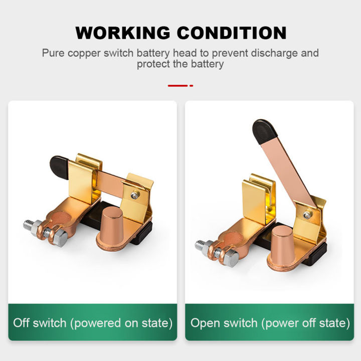 แบตเตอรี่ลบตัดการเชื่อมต่อใบมีดแนวตั้งแบตเตอรี่ตัดสวิทช์แบตเตอรี่ลบตัดโทสำหรับรถยนต์ยานพาหนะ-rv