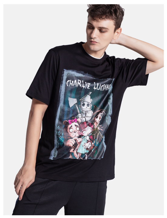 เสื้อยืด-charlie-luciano-ฤดูร้อนแขนสั้น-unisex-cl-แขนสั้น