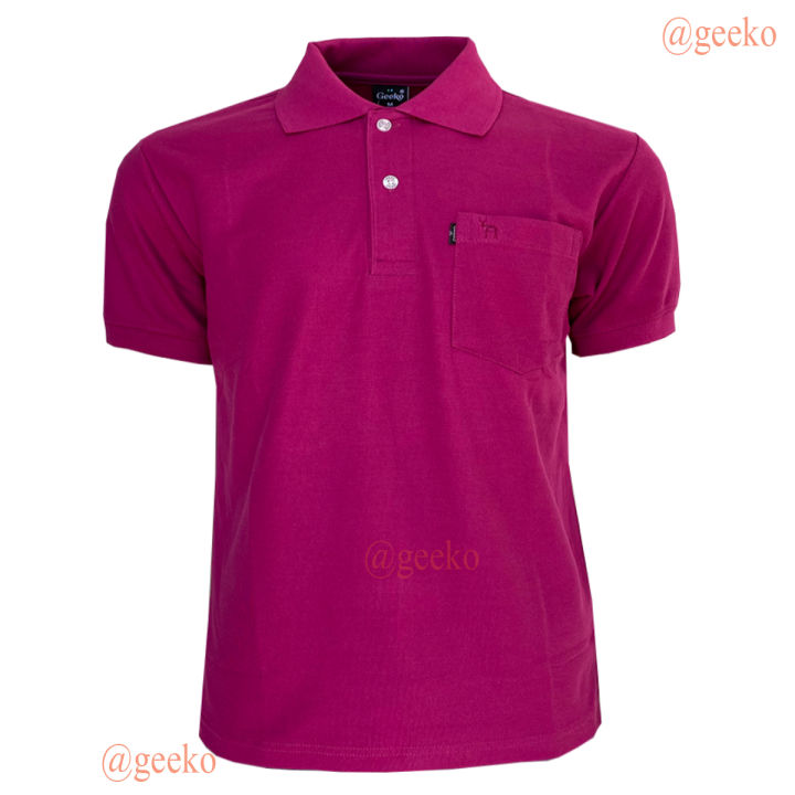 เสื้อโปโลสีม่วง-kaneko-tc-นุ่ม-สวมใส่สบาย-ทนทาน-ไม่ขึ้นขน-เสื้อคอปก-เป็นเสื้อตรากวาง-geeko-จากโรงงานผลิตโดยตรง