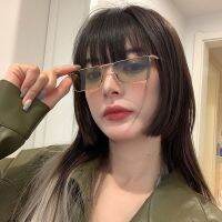 [COD] frame rectangular green sunglasses female 2022 new high-end ins