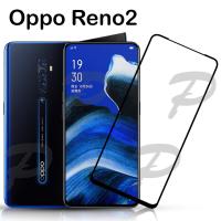 ฟิล์มกระจก นิรภัย เต็มจอ กาวเต็มแผ่น ออปโป้ รีโน่2 ขอบสีดำ  Use For OPPO Reno 2 Full Glue Tempered Glass Screen (6.43) Black