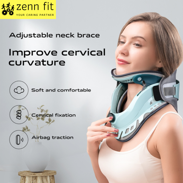 Ready Stock Adjustable Neck Traction Device Inflatable Pinched Nerve