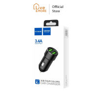 หัวชาร์จรถยนต์ Peston Car Charger K5 Dual Port 3.4A หัวชาร์จ USB ในรถยนต์