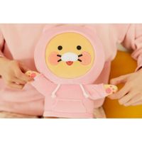 [KAKAO FRIENDS] Pink Hoodie CHOONSIK Baby Pillow/Cute Character Baby Doll Cushion/Plush Soft Toys Stuffed เอพีช และ ไรอันTH