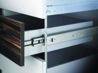 รางลิ้นชัก 3ตอน ลูกปืนบอล 12 14 16 18 20 22 24 นิ้ว 1คู่(2ชิ้น) Drawer slide 3 Fold Stainless Damping