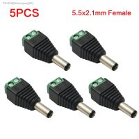 ✹ 5PCS/Lot 5.5x2.1/2.5mm Female/Male DC Power Cable Jack Plug For LED Strip CCTV Security Camera Home Applicance Connector