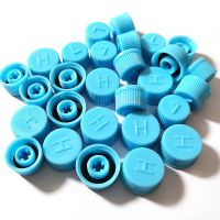 (200pcs)High Quality Auto A/C Valve Cap Refrigerant Valve Dust Cap Sealing Cover Universal R134a Valve Core Needle Valve Cover