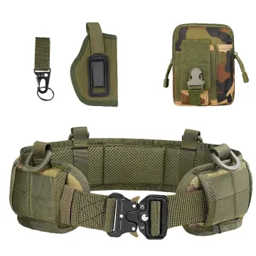 Tactical Molle Waist Belt Military Padded Patrol Belt Combat Battle Web  Belts