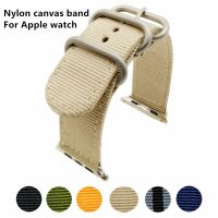 yiqtft Nylon Watchband for Apple Watch Band Series 7 SE 6 5/4/3/2/1 Sport Leather Bracelet 42 44 45 3 40 41mm Strap For iwatch Band