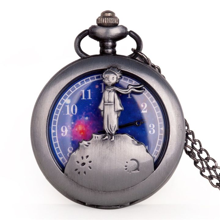 ของขวัญยอดนิยมนาฬิกา-fob-ในกระเป๋าควอตซ์วินเทจสีบรอนซ์ดาวเคราะห์สีฟ้าคลาสสิกแบบขายดีสำหรับเด็กชายเด็กหญิงเด็ก