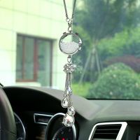 [COD] New car perfume pendant cross-border crystal four-leaf clover high-end rearview mirror