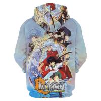 Japanese Anime Inuyasha Graphic Hoodie Men Clothing 3D Higurashi Kagome Print New in Hoodies Women Harajuku Fashion y2k Pullover