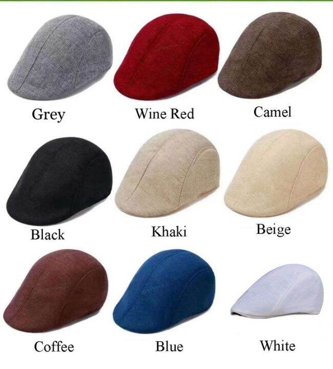 thumbnail image 2 of Genuine Lambskin Leather Beret Flat Cap - Adjustable Newsboy Driving Hat For Men & Women | 56-60cm Size 2 of 14