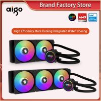 Aigo 120/240/360หม้อน้ำระบายความร้อนด้วยน้ำพัดลมซีพียูเคสคอมพิวเตอร์ Pc ฮีตซิงก์ระบายความร้อนด้วยน้ำรวม LGA 775/1151/1700/AM3/AM4 +/AM5