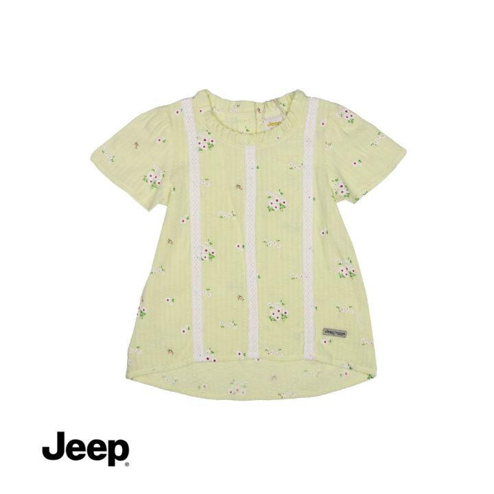 jeep-baby-girl-2-in-1-เสื้อเบลาส์-แขนสั้น-และชุดขายาว-สําหรับเด็กผู้หญิง-772442-770126-br