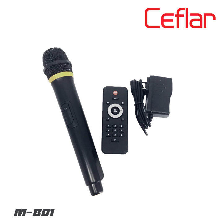 ceflar-m-801-ตู้ลำโพงเคลื่อนที่ขนาด-8-นิ้ว-กำลังขับ-1500-วัตต์-มีไมค์ลอย-1-ตัว-มี-echo-แต่งเสียงให้-สามารถเชื่อมต่อบูลทูธ-usb-mp3-มีแบตเตอรี่ในตัว