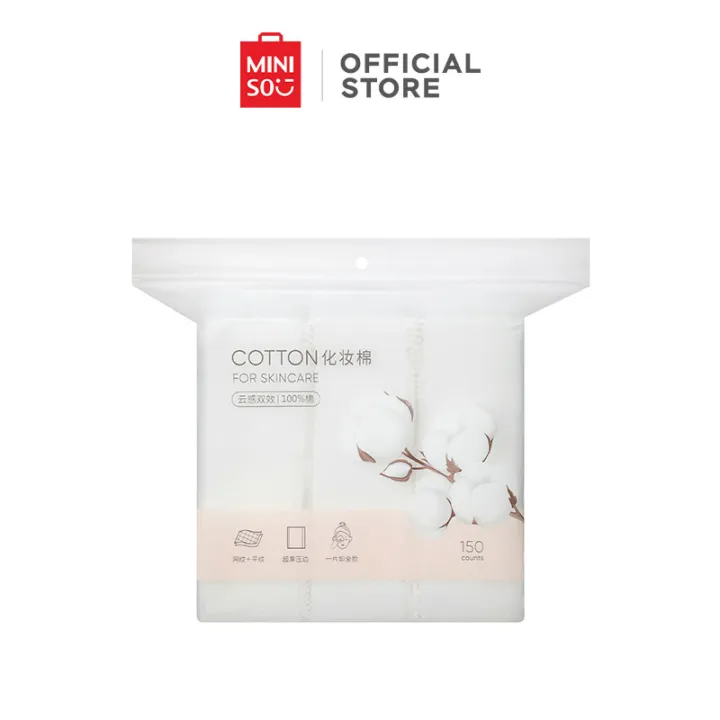 MINISO Soft Thickened Enlarged Cotton Pads Lazada PH