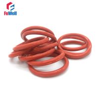 10 Pcs 3 Mm CS Silikon Merah O Ring Seal Gasket dari 90 Mm-200 Mm Oring Seals Baik elastisitas VMQ O Tipe Ring Sealing Gasket Gromment