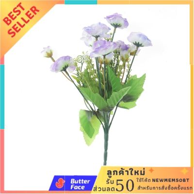 ดอกไม้เทียม โบตั๋น 6 ก้าน รุ่น DM0181-2 สีม่วง สินค้าเกรดพรีเมียม
