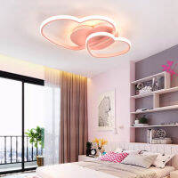 Light For Home Led Light For Bedroom Women Princess Heart Shape Ceiling Lights Lamp Dimmable For Wedding Girls Room Bedroom