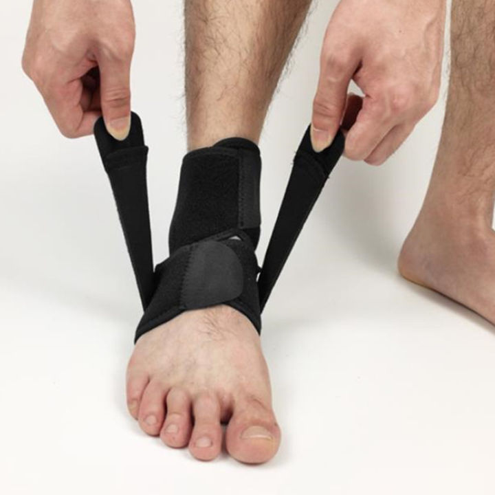 neuim-ซ้ายและขวาผ้ารัดข้อเท้า-gym-ป้องกันแผลเท้ายืดหยุ่นผ้ารัดข้อเท้าสีดำแถบ-anti-slip-guard-กีฬาอุปกรณ์เสริมสำหรับออกกำลังกาย
