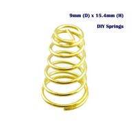 【cw】 (5pcs/ pack) 9x15.4mm Springs Flashlight Parts Gold Plated Battery Driver Contact Support