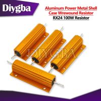 100W Aluminum Power Metal Shell Case Wirewound Resistor 0.01 100K 1 2 3 5 6 8 1K 10K 100K 220 ohm DIYGBA RX24 resistance