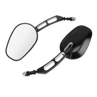 Motorcycle 8mm Rearview Mirror Black Side Mirrors For Harley Touring  Road King 883 1200 48 Mirrors