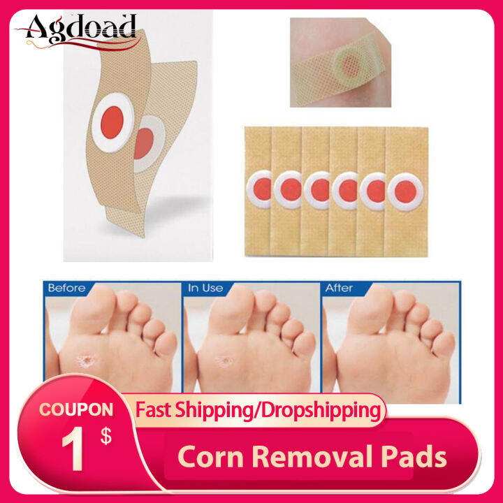 Agdoad 6 Pcs Corn Warts Remover Patch Painless Feet Care Thorn Callus
