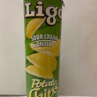 ✨มาใหม่✨ (Sour cream onion) มันฝรั่งลิโก้ Ligo Potato chips มี 4 รสจ้าา 110กรัม KM16.5782?ราคาพิเศษ?