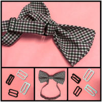 100 sets Metal hook bow tie cufflinks Hardware Necktie Hook tie Clips Fasteners to Make Adjustable Straps on Bow Tie buckles dip