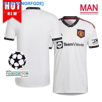 ™ 2022 2023 Manchester United Away Football Shirt Mens Sports Short Sleeve Soccer Jersey with UCL Patch RONALDO