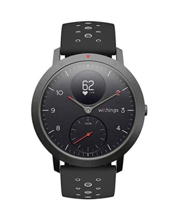 Withings Steel HR Sport Hybrid Smartwatch - Unisex 40mm Black - สมาร์ทวอทช์ติดตามสุขภาพ