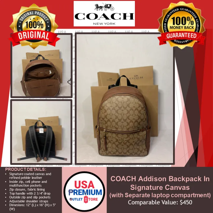 addison backpack coach