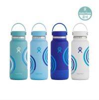 รีฟิล HydroFlasks สำหรับรุ่นลิมิเต็ดอิดิชั่น32ออนซ์ (946มล.) ปากกว้าง2.0กระบอกน้ำ-สแตนเลสกันความร้อนแบบสุญญากาศถ้วยน้ำร้อนน้ำพุร้อน Bayou คลื่นขาว